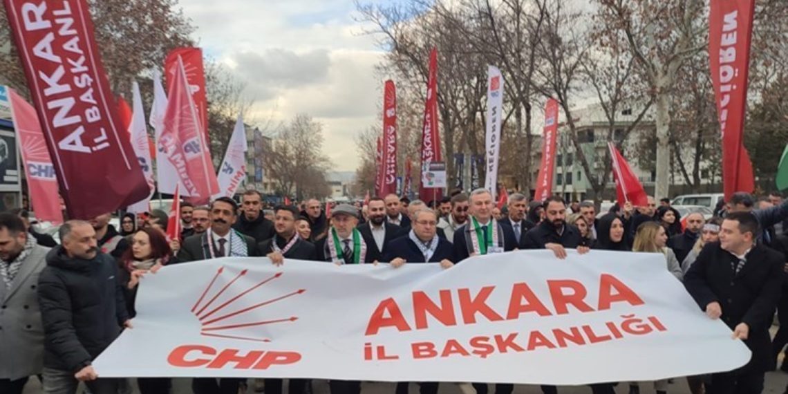 Chp’den ‘Filistin’e Destek’ yürüt: ‘cumhurbuş